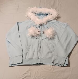 Custom Y2K Aeropostale fur hoodie
